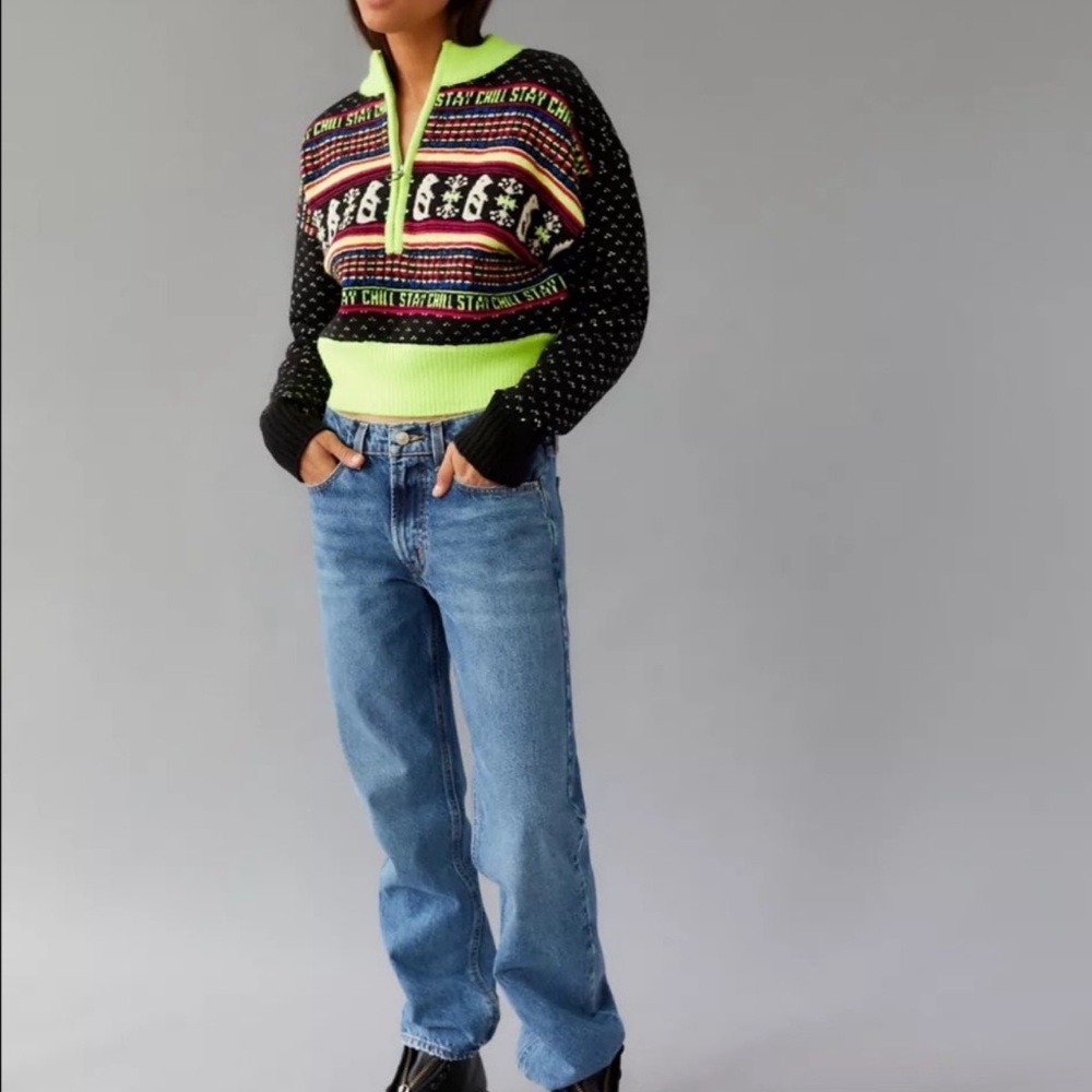 Urban Outfitters Jesse Half Zip Sweater
